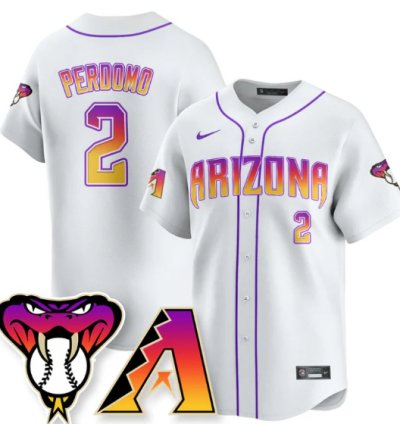 Geraldo Perdomo Jersey 2 Arizona Diamondbacks 2025 City Connect Concept Stitched White