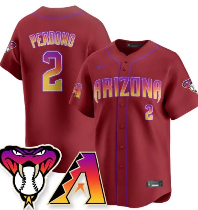 Geraldo Perdomo Jersey 2 Arizona Diamondbacks 2025 City Connect Concept Stitched Red