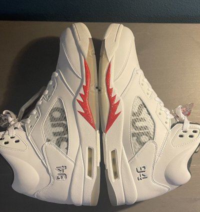 Brand New White Supreme Jordan 5 Retros