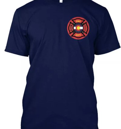 Colorado Fire Dep T-shirt Made In The Usa Size S To 5xl