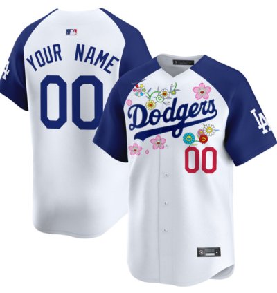 Custom Dodgers Jersey Takashi Murakami 2025 Vapor Premier Limited Stitched Alternate
