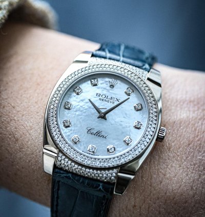 Rolex Cellini Cestello 18k Watch Diamond