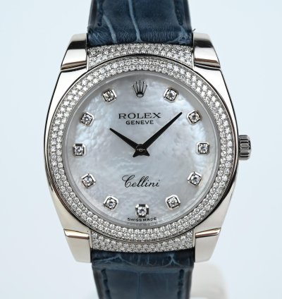 Rolex Cellini Cestello 18k Watch Diamond
