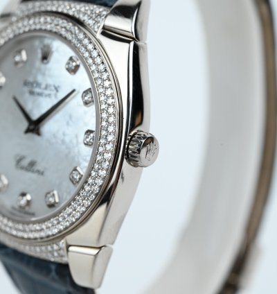 Rolex Cellini Cestello 18k Watch Diamond