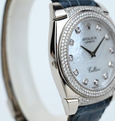 Rolex Cellini Cestello 18k Watch Diamond