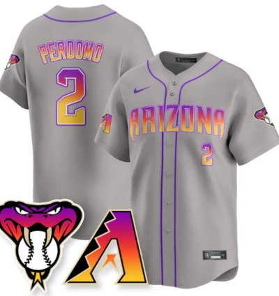 Geraldo Perdomo Jersey 2 Arizona Diamondbacks 2025 City Connect Concept Stitched Gray