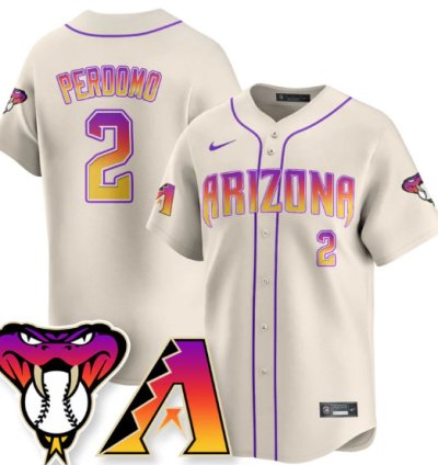 Geraldo Perdomo Jersey 2 Arizona Diamondbacks 2025 City Connect Concept Stitched Cream