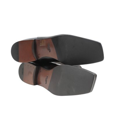 Brown Leather Square Toe Chelsea Boots - 01278