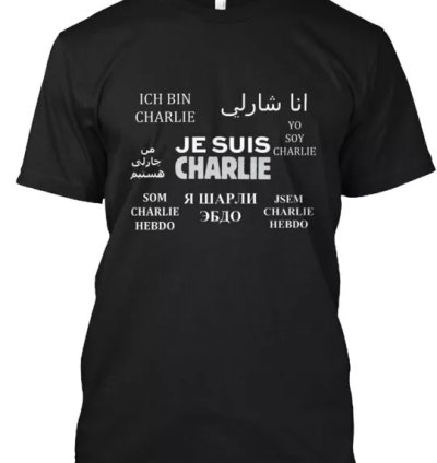 Je Suis Charlie Charlie Hebdo T-shirt Made In The Usa Size S To 5xl