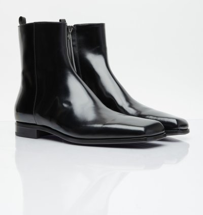Brushed Leather Boots