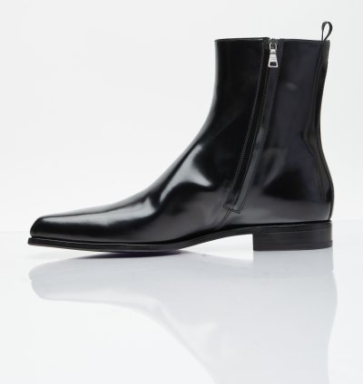 Brushed Leather Boots