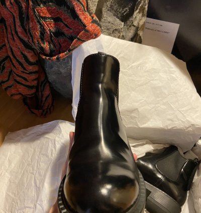Brushed Leather Chelsea Boots