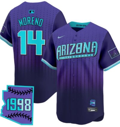 Gabriel Moreno Jersey 14 Arizona Diamondbacks 2025 City Connect Vapor Premier Limited Stitched