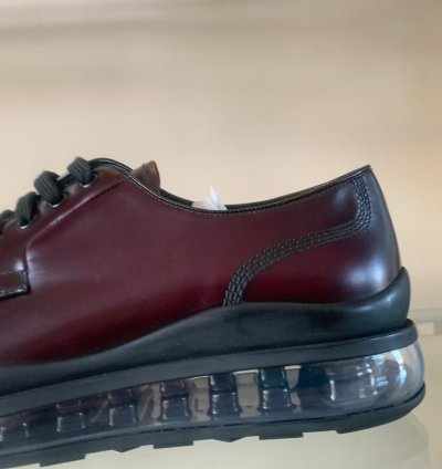Brushed Leather Derbies In Cordovan