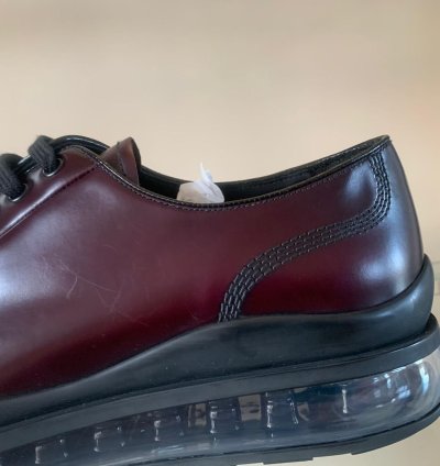 Brushed Leather Derbies In Cordovan