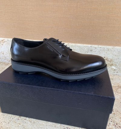Brushed Leather Derby Shoes