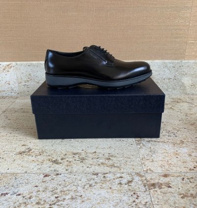 Brushed Leather Derby Shoes