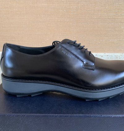 Brushed Leather Derby Shoes