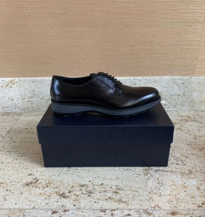 Brushed Leather Derby Shoes