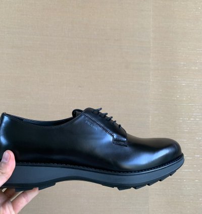 Brushed Leather Derby Shoes