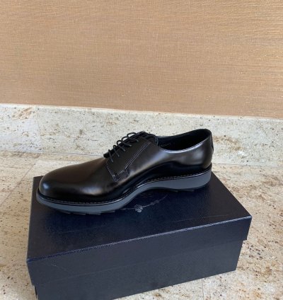 Brushed Leather Derby Shoes