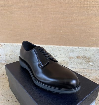 Brushed Leather Derby Shoes