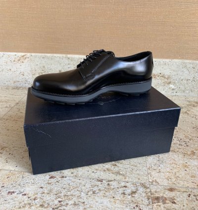 Brushed Leather Derby Shoes