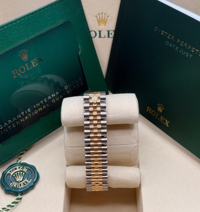 Rolex Datejust 31 2025 New Mother Of Pearl Diamond Two Tone Yellow Gold Fluted Jubilee