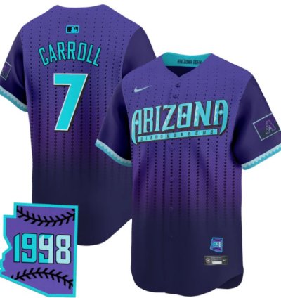 Corbin Carroll Jersey 7 Arizona Diamondbacks 2025 City Connect Vapor Premier Limited Stitched