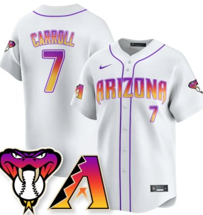 Corbin Carroll Jersey 7 Arizona Diamondbacks 2025 City Connect Concept Stitched White