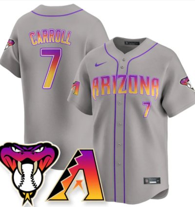 Corbin Carroll Jersey 7 Arizona Diamondbacks 2025 City Connect Concept Stitched Gray