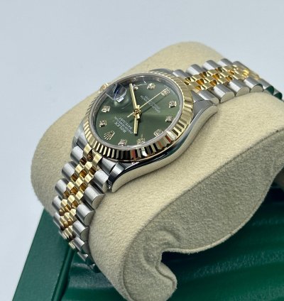 Rolex Datejust 31 278273g Green Dial Jubilee