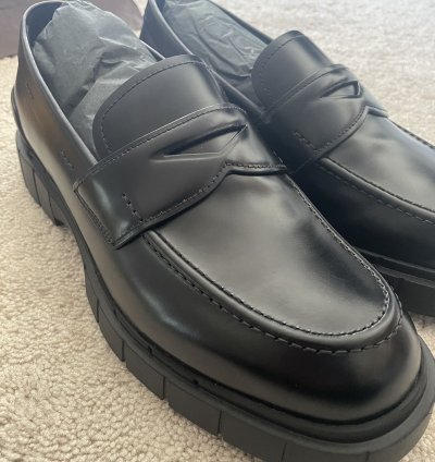 Car Shoe Slip-on Chunky Leather Loafers