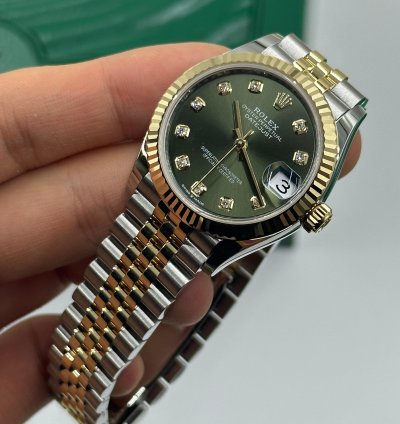 Rolex Datejust 31 278273g Green Dial Jubilee