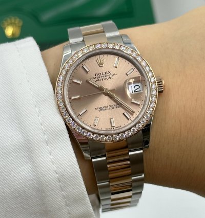 Rolex Datejust 31 278381rbr Pink Index Oys