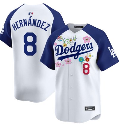 Kobe Bryant Jersey 24 Dodgers X Takashi Murakami 2025 Vapor Limited Stitched Cherry Blossom