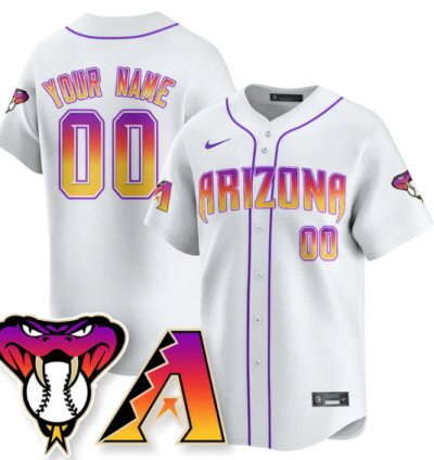 Custom Arizona Diamondbacks Jersey 2025 City Connect Concept Stitched White