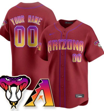 Custom Arizona Diamondbacks Jersey 2025 City Connect Concept Stitched Red