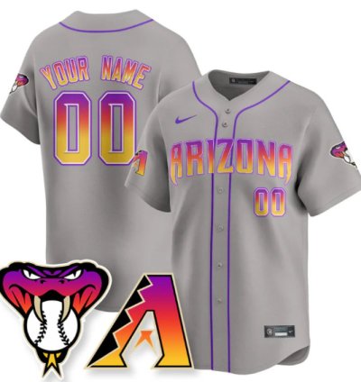 Custom Arizona Diamondbacks Jersey 2025 City Connect Concept Stitched Gray