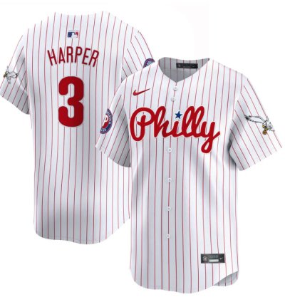 Bryce Harper Jersey 3 Phillies And Eagles Vapor Premier Limited Stitched Pinstripe