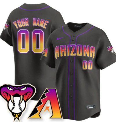 Custom Arizona Diamondbacks Jersey 2025 City Connect Concept Stitched Black