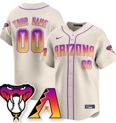 Custom Arizona Diamondbacks Jersey 2025 City Connect Concept Stitched Cream