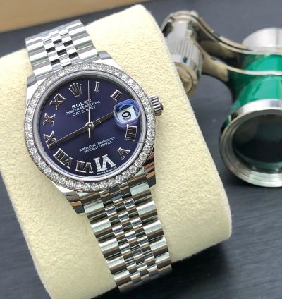 Rolex Datejust 31 278384rbr Ixvi Purple Roman Dial Jubilee