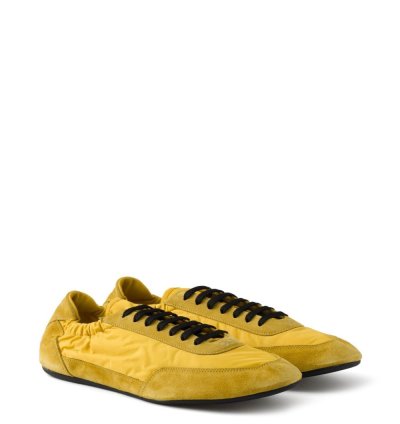 Collapse Re-nylon And Suede Sneakers