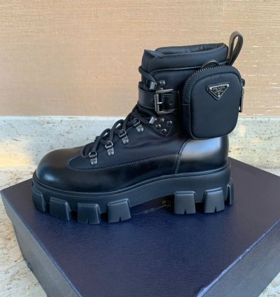 Combat Pocket Logo Boots