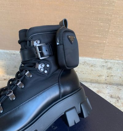 Combat Pocket Logo Boots