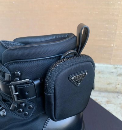 Combat Pocket Logo Boots