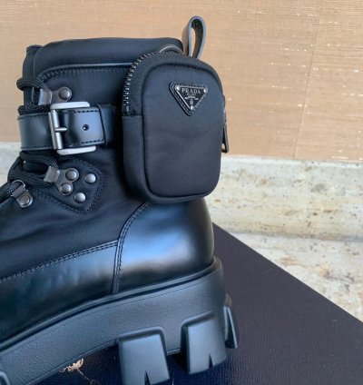 Combat Pocket Logo Boots