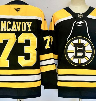 Mens Charlie Mcavoy Jersey 73 Boston Bruins Home Breakaway Black Stitched