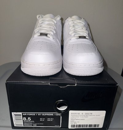 Comme Des Garcons Supreme Nike Air Force 1 Low Eyes